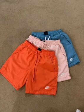 Nike Orange, Peach & Blue Shorts Set